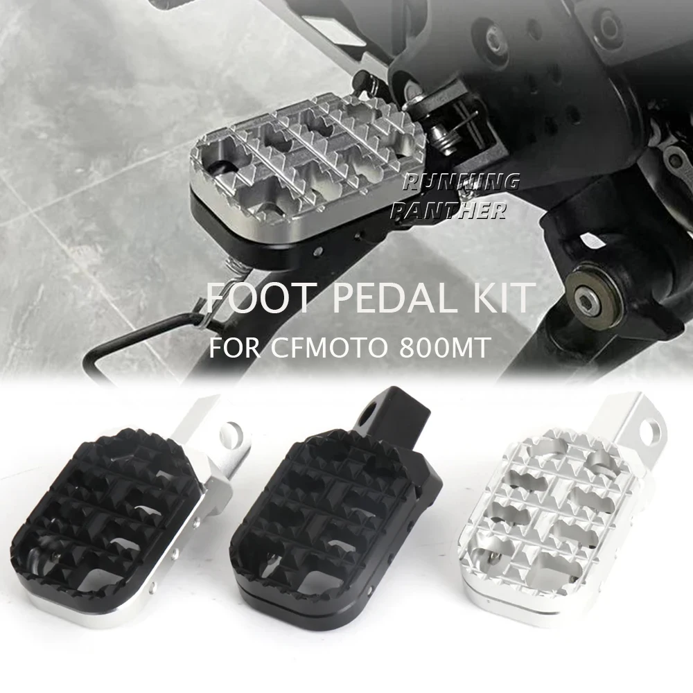 New Motorcycle Accessories CNC Aluminum Foot Pegs Footpeg Pedals Footrest For CFMOTO CF MOTO 800MT 800 MT 800Mt 800mt