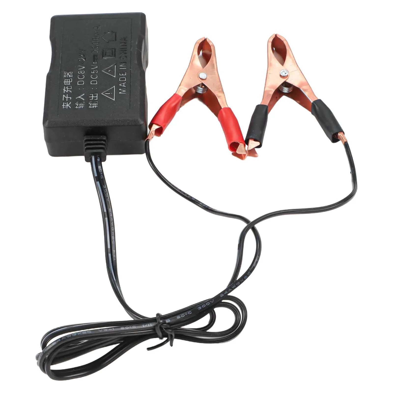 Battery Clip Converter USB Step Down Adapter Multi Port Usb Charger Versatile Power Solutions Input Voltage Range 8-24V
