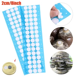 48Pcs/sheet Hydrophobic Breathable Membrane Sterile Mesh Membrane Filter Lid Mushroom Cultivation Laboratory Supplies