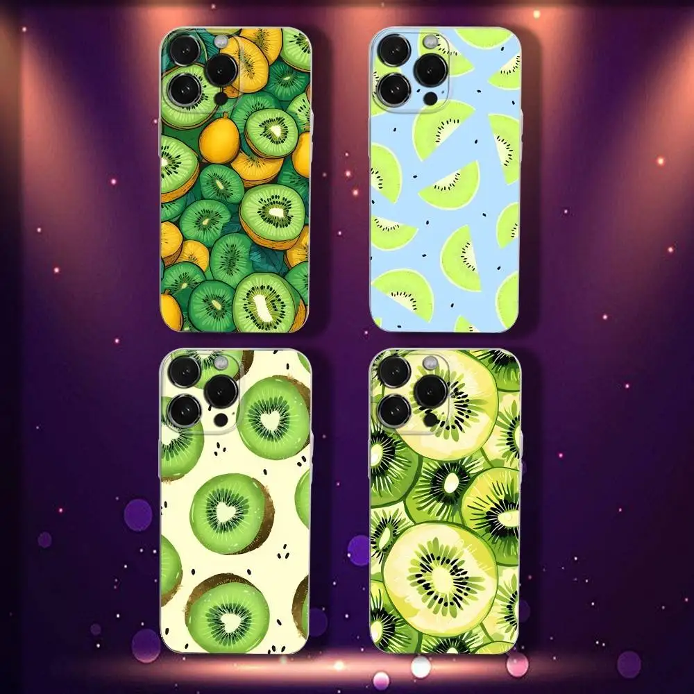 

Kiwi Fruit Phone Case For iPhone 17,16,15,14,13,12,11 Pro,Max,Plus,X,XS,XR,SE4,E Mini Transparent Soft Cover