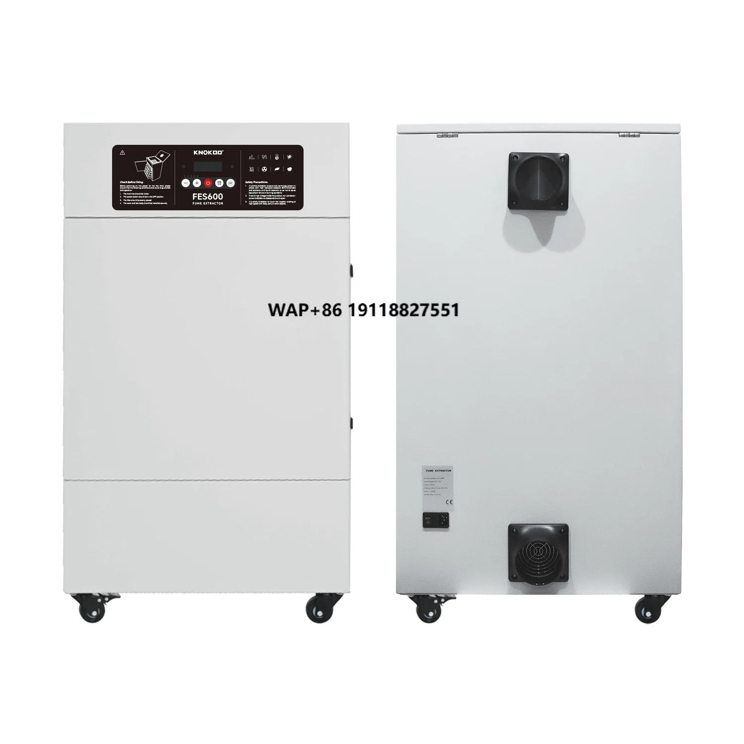 

High Power 600W Industrial Fume Extractor Equipment New Condition for Solder Welding Tin Furnace Polishing Dust Work