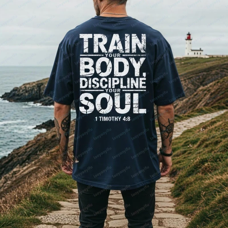 

Christian Gym Shirt Religious Dad Gift Jesus and Gym T-Shirt Weightlifting Shirt Bible Verse Shirt Bodybuilder Tee Men Clothing