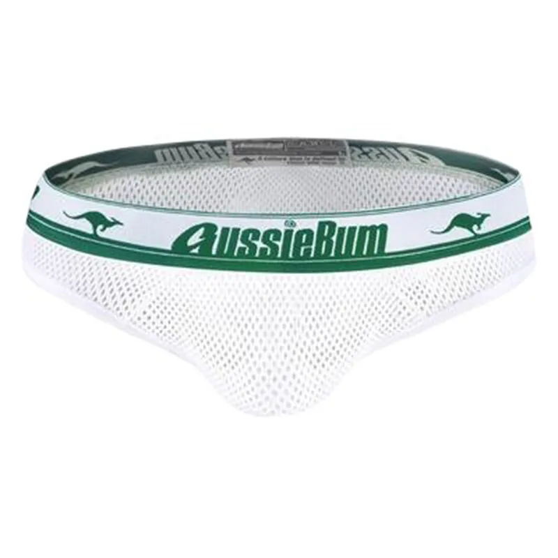 Aussiebum men\'s briefs Low waist youth mesh breathable pants Light elastic comfortable sexy belt mesh underwear