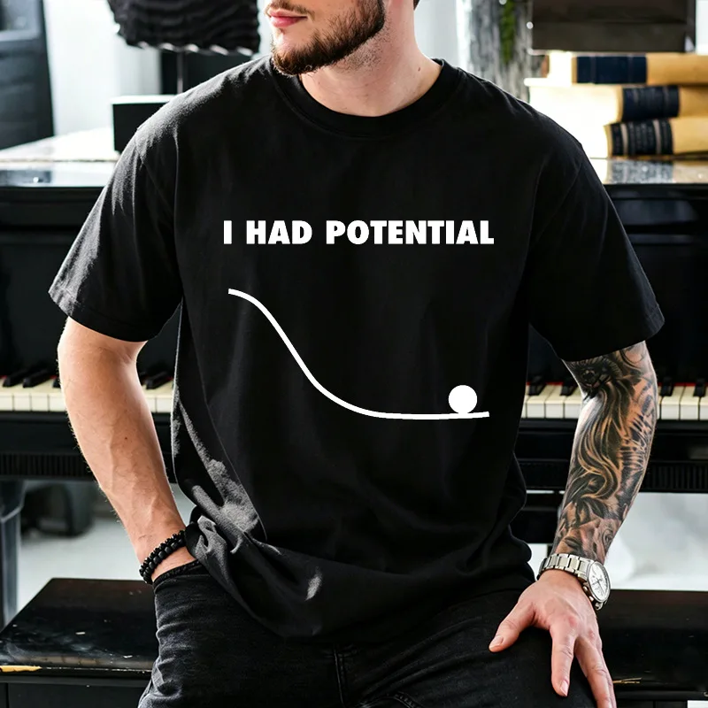 T-shirt Dr Grace's I Had Potential Project Hail Mary Jazz Hands, Coton, Cadeau Scientifique Amusant pour Enseignants, Vêtements pour Hommes