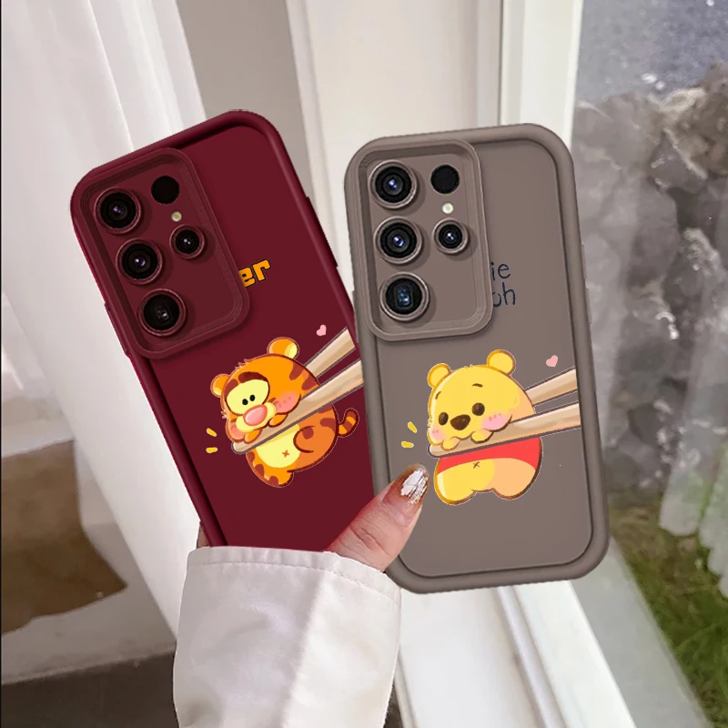 Disney Tigger Winnie Pooh For Samsung Note 20 S24 S23 S22 S21 S20 Ultra Plus FE A25 A23 A22 A15 A31 5G Eye Ladder Funda