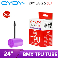 CYDY TPU Bicycle Inner Tube Camer 24“  507 24x1.95 2.0 2.125 2.25 2.35 2.4 2.5 Inch Valve 45mm BMX Bike Tire pneu Cycling Tyre