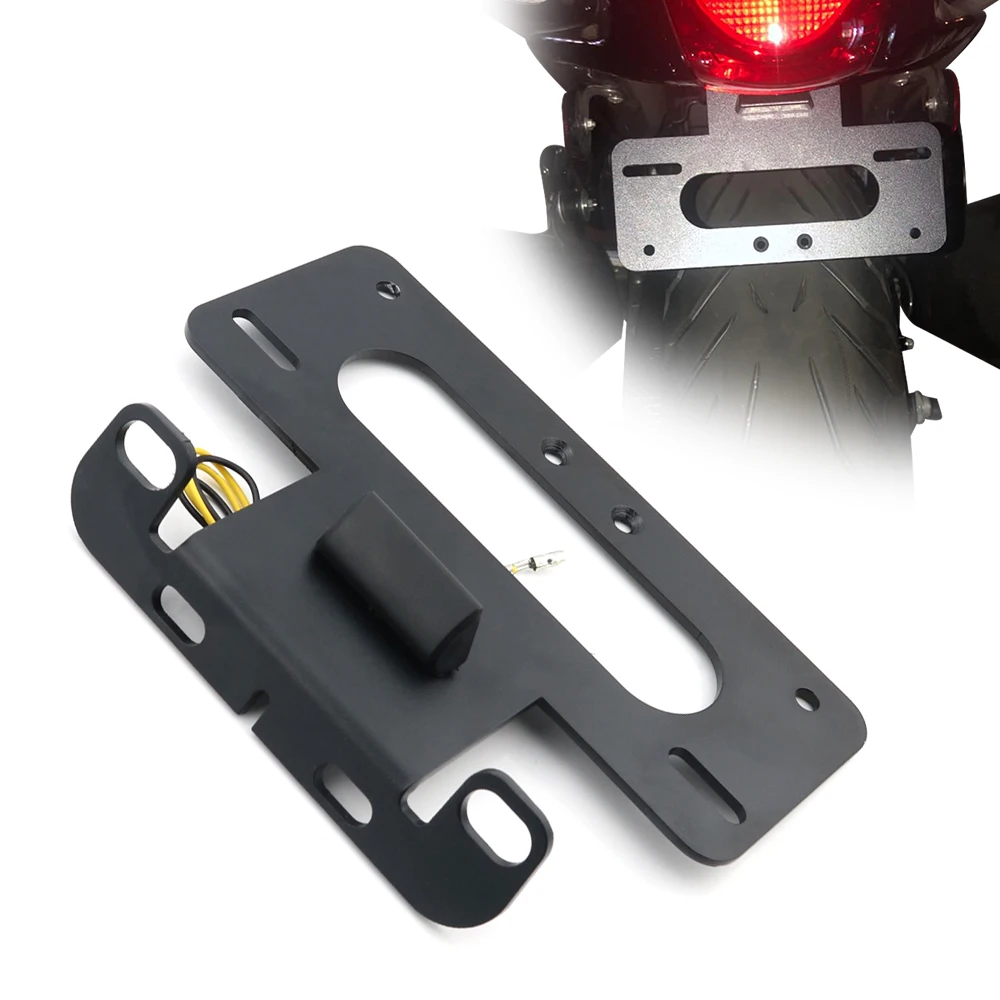 Rear Tail Tidy Fender Eliminator Kit License Plate Holder Bracket Aluminum GSX1300R HAYABUSA 1999 2000 2001 2002-2020 For Suzuki