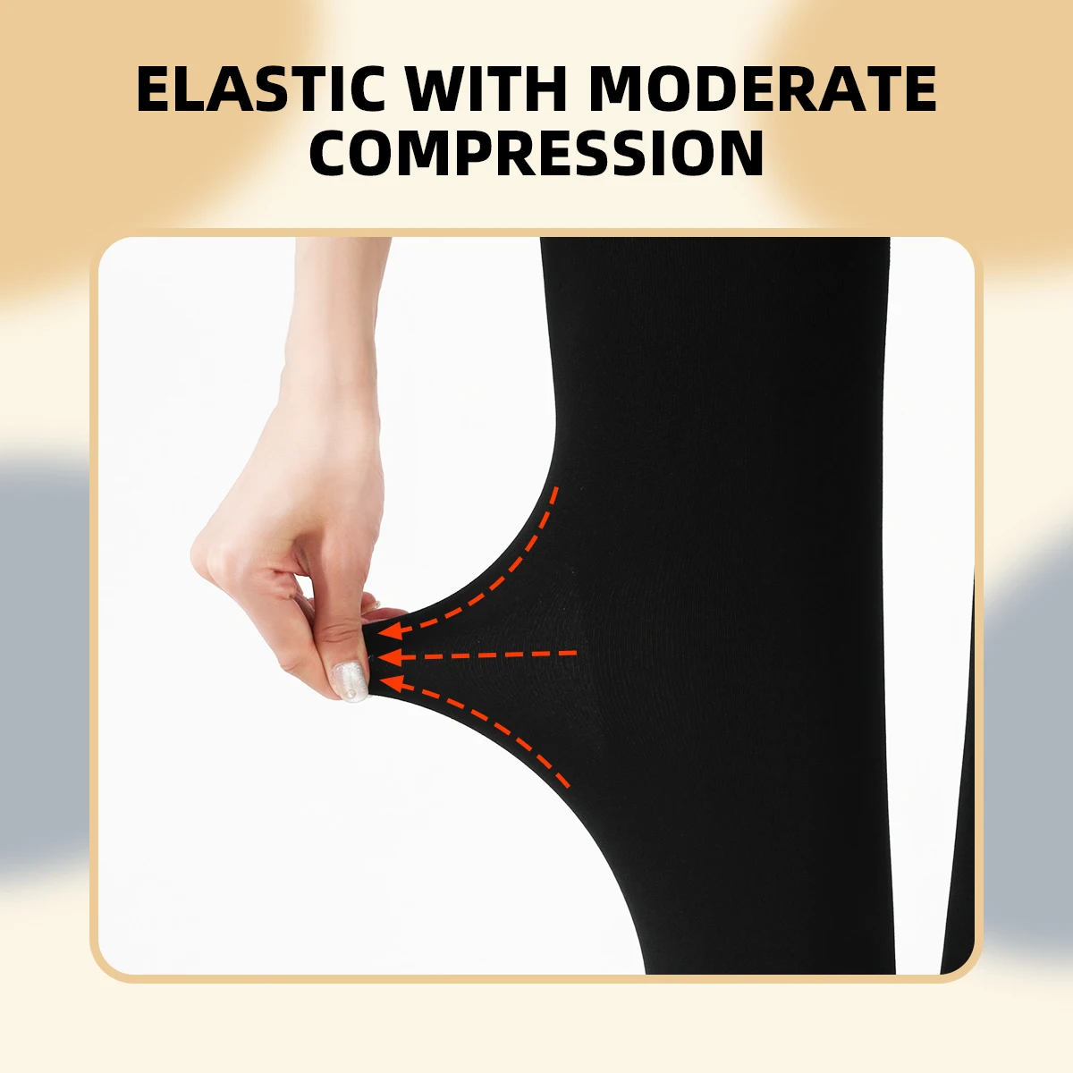 Sepasang legging bulu dan tebal wanita