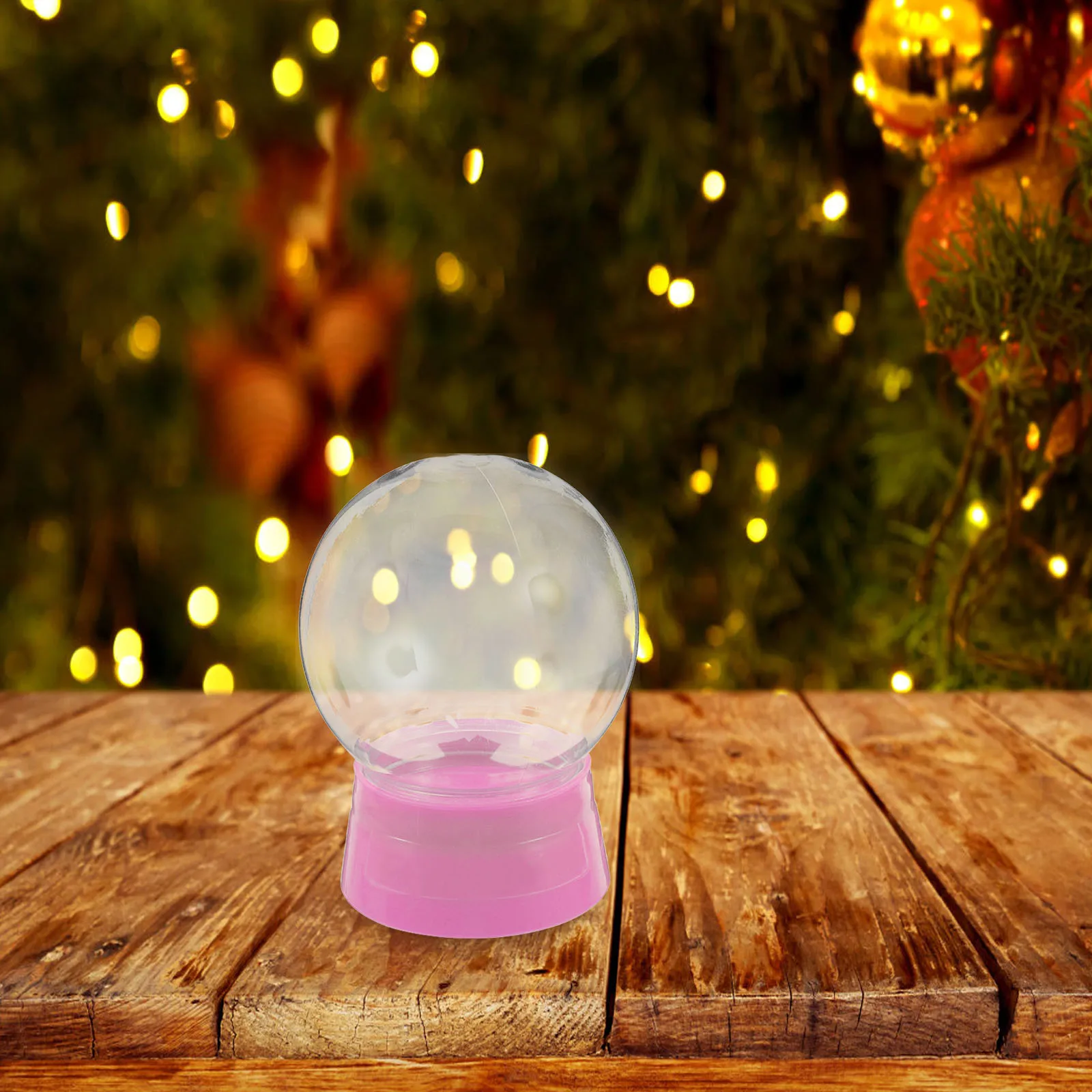 

6Pcs 270Ml Plastic Snow Globes Clear DIY Water Globe Jars for Craft Keepsake Home Office Decor Christmas Snow Globe Clear