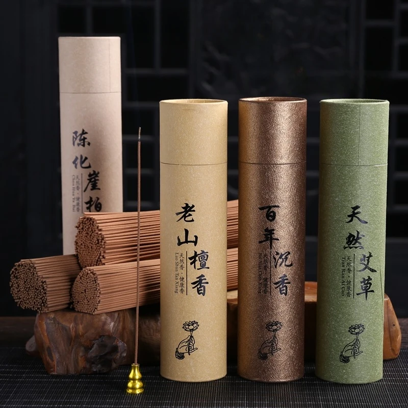 Y 400 unids/lote palitos de incienso de sándalo OUD aromas para el hogar salón de té 200g ajenjo refrescante línea de Yoga incienso regalos de navidad