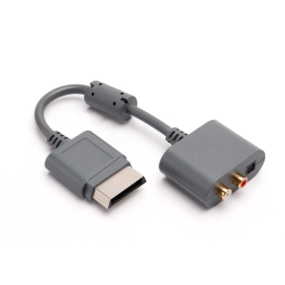 Toslink光オーディオケーブルアダプター、rcaアダプター、xbox 360およびxbox 360 Slim用