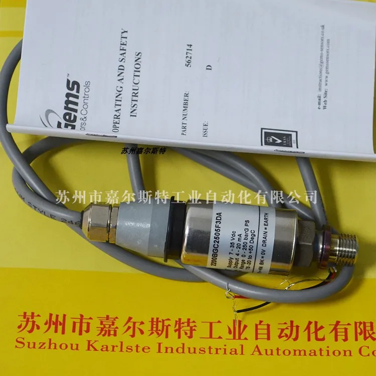 GEMS [2200BGC2505F3DA Pressure Transmitter] Is Available In Stock.