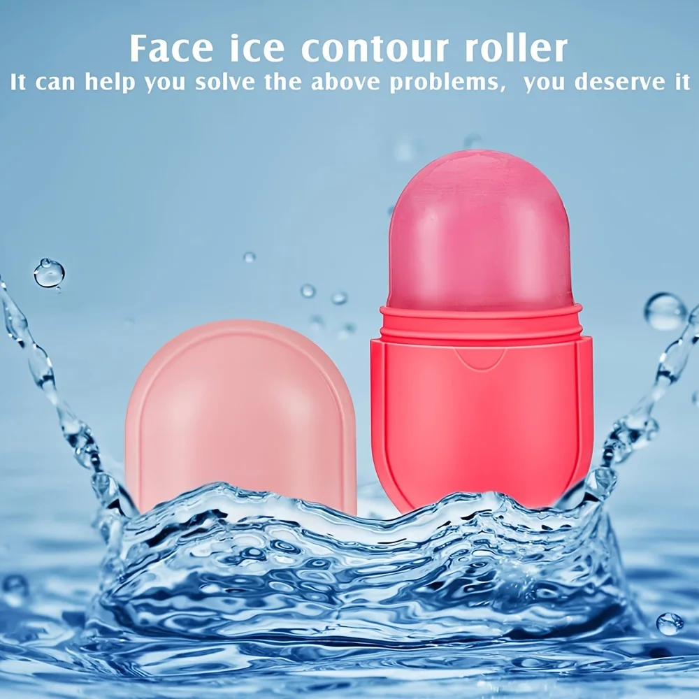 Silicone Ice Massager For Face And Eyes Cooling, Hydrating And Firming Facial Skin Soothing And Relaxing Facial Care Tool