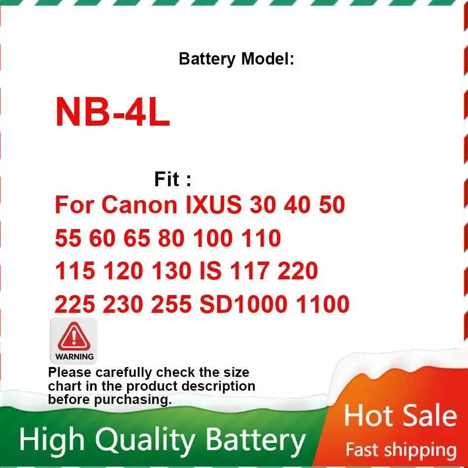 Camera Battery NB-4…