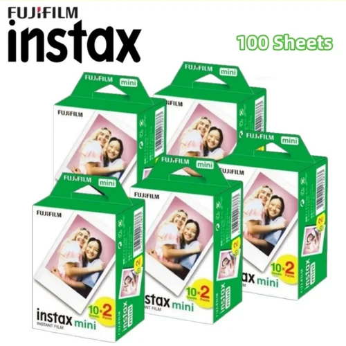 Imagen 2 del producto Fujifilm Instax Mini película borde blanco papel de 3 pulgadas para cámara de película instantánea Fuji Mini 12 11 9 8 40 70 90 Link 2 EVO 10-100 hojas