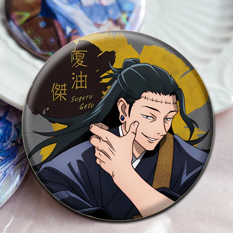 Satoru Gojo,Itadori Yuji.Kugisaki Nobara,Fushiguro Megumi Badge Anime Cartoon Brooches Cute Enamel Pins for Backpack Clothes Hat