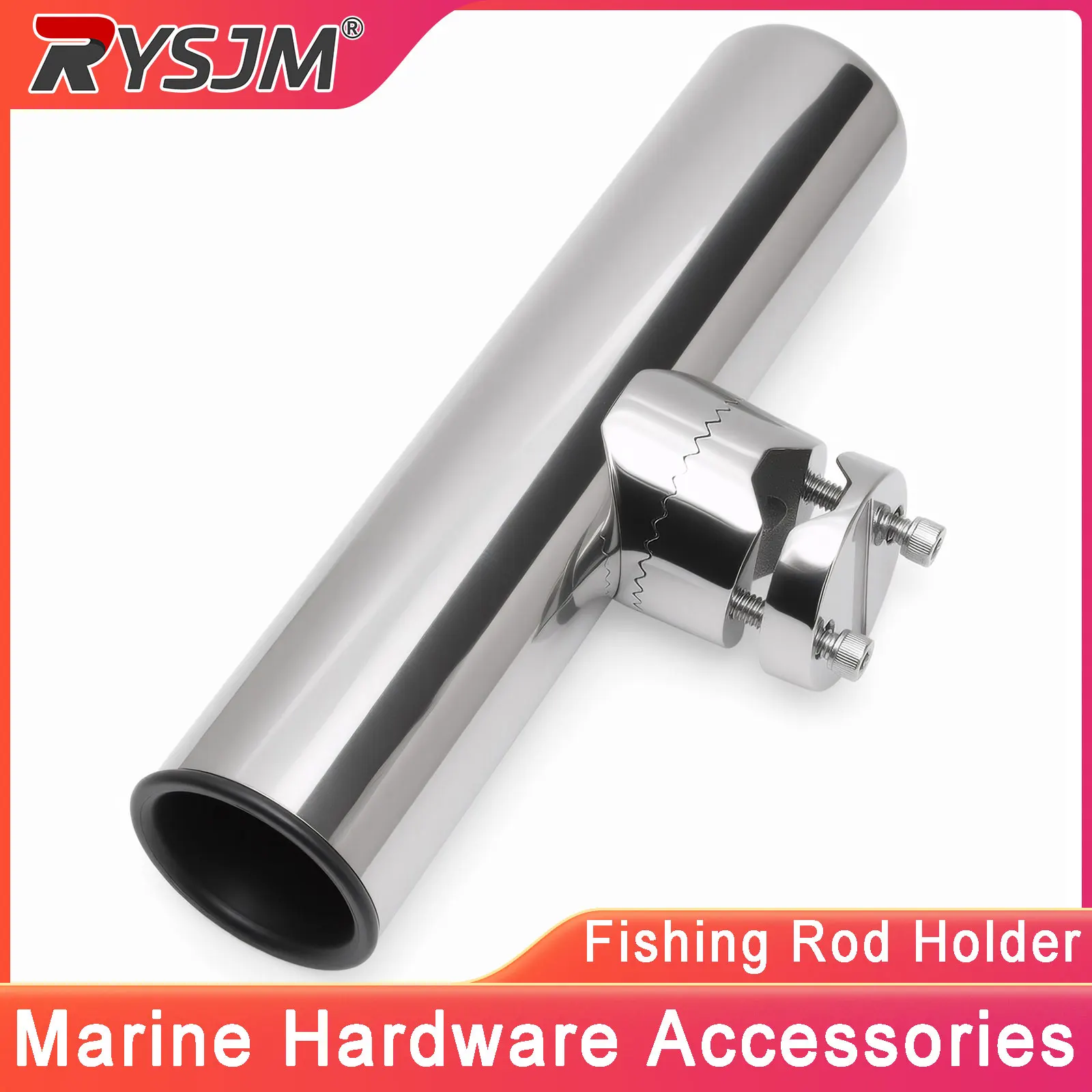 Stainless Steel Rotatable Fishing Rod Holder With Clamp Rod Pole Bracket Tool Rod Holder Marine Boat Hardware Accessories