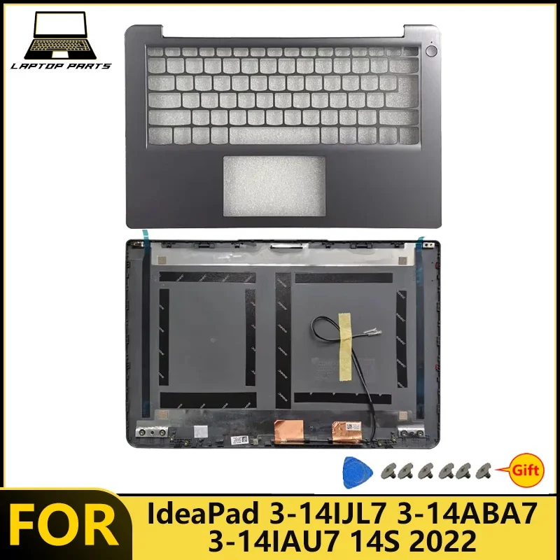 For IdeaPad 3-14IJL7 /3-14ABA7 /3-14IAU7 /14S -2022 Laptop LCD Back Cover Palm Rest  /Top Shell  New replacement parts
