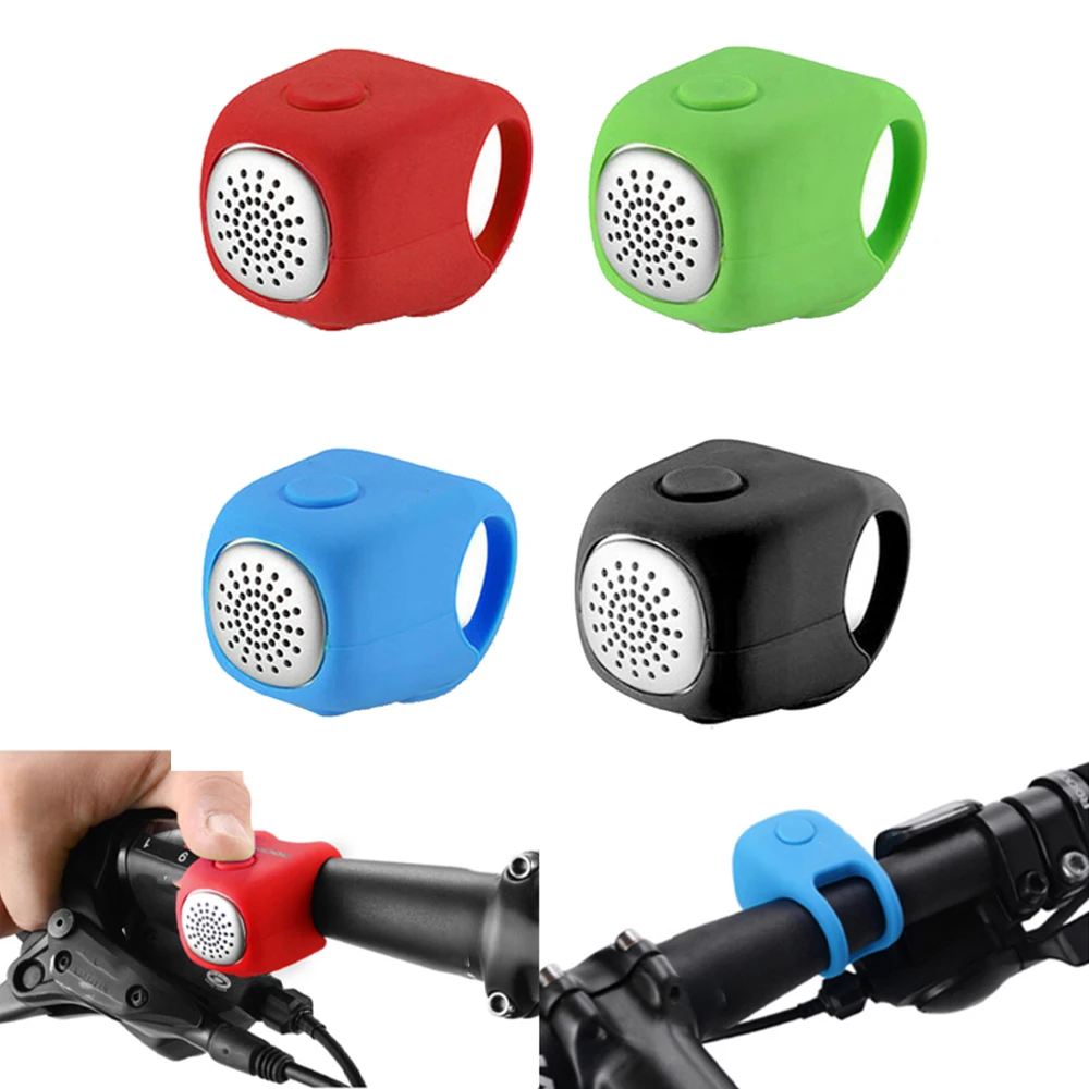 Bike Electronic Loud Horn Warning Safety Electric Bell Police Siren Bicycle Handlebar Alarm Ring Bell Cycling Accessories