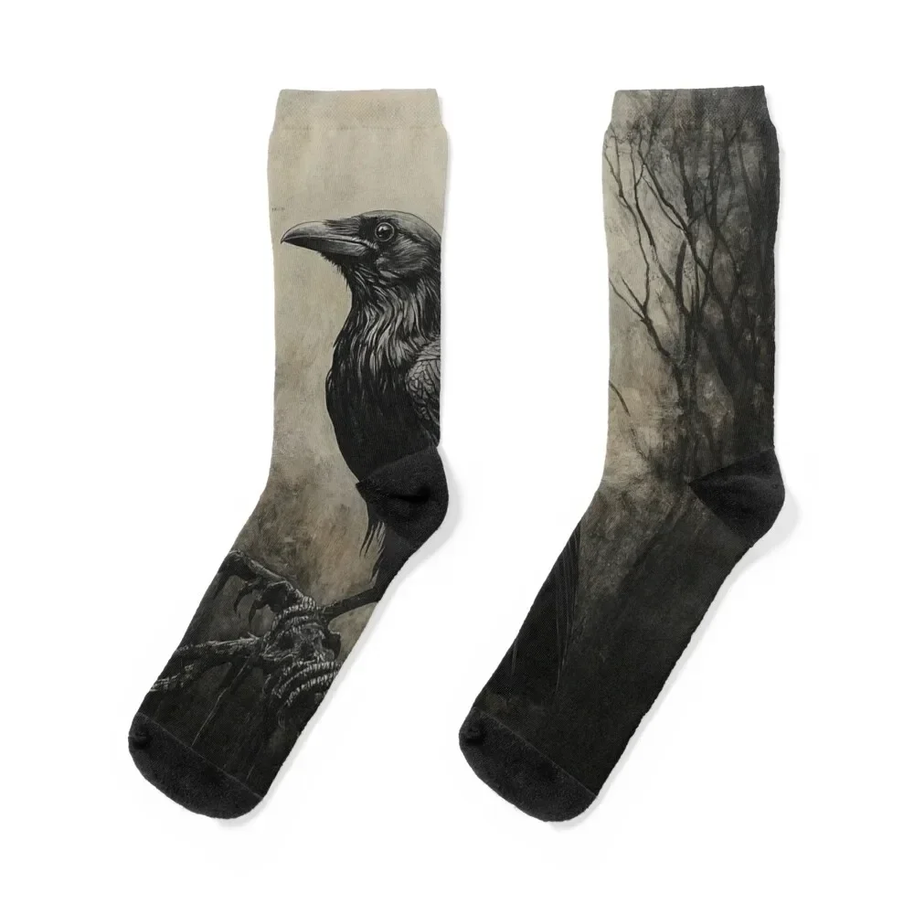 Raven pastel art Socks essential cute Male Socks Women's