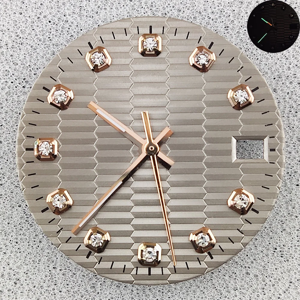 Quadrante dell'orologio da 28.5mm adatto per accessori per la modifica del movimento NH35 NH36 28.5 finestra del calendario singolo