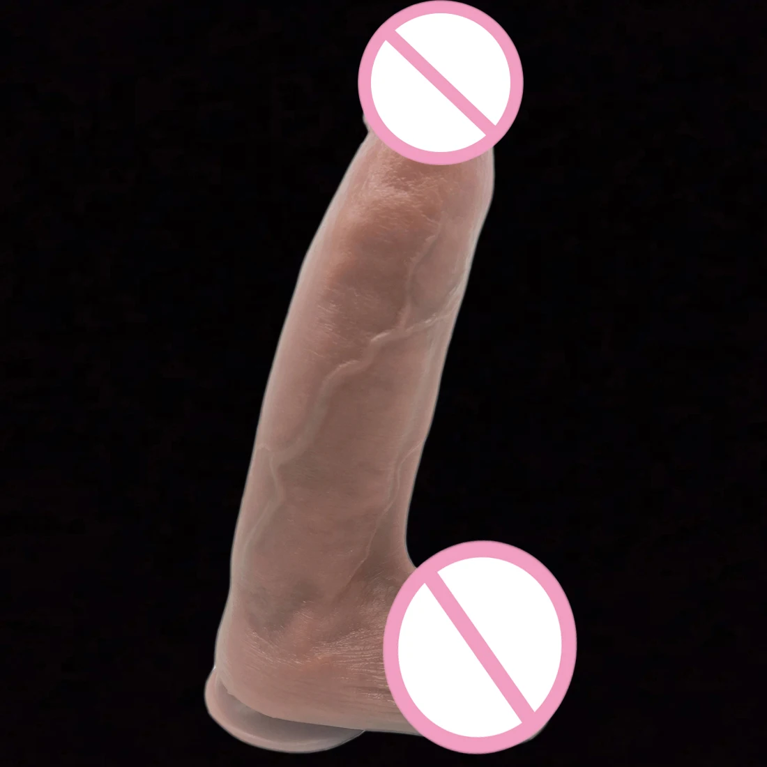 HOWOSEX Dia 7.5CM Giant Soft Huge Dildo Big Long Cock Double Silicone Vaginal Masturbator Toy Women Suction Cup Thick Glans Dick