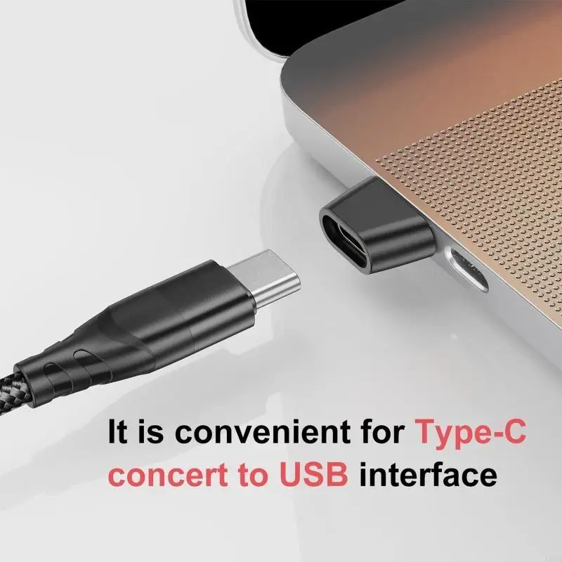 L9NA USB OTG Male To Type C Female Adapter Converter, Type C Cable Adapter Connector