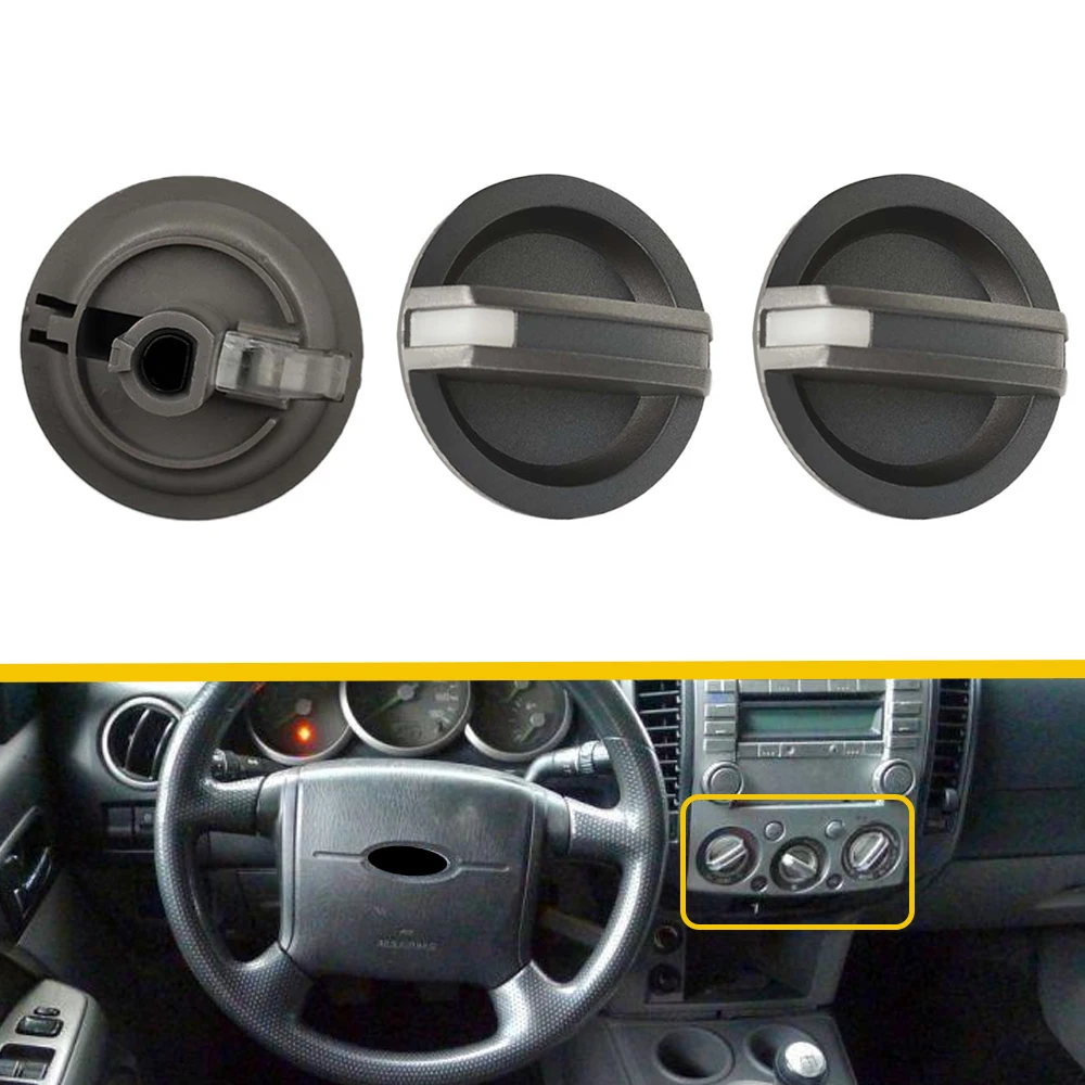 3Pcs For Mazda BT50 For Ford Ranger 2006-2011 Car Vents Air Conditioner A/C Control Switch Knob