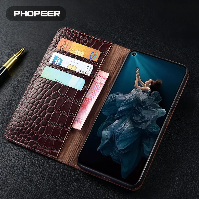 Genuine Leather flip Case for Asus Rog Google Pixel 9A 9 8 8A 7 6 6A 5 4A 3 2 A XL Pro Crocodile pattern card pack phone case - view 5