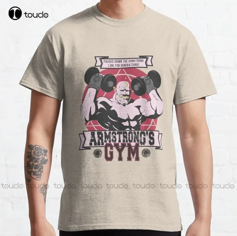 New Strong Arm Gym Classic T-Shirt Black Button Up Shirt Women Cotton Tee Shirt Xs-5Xl Unisex Fashion Funny Harajuku Streetwear