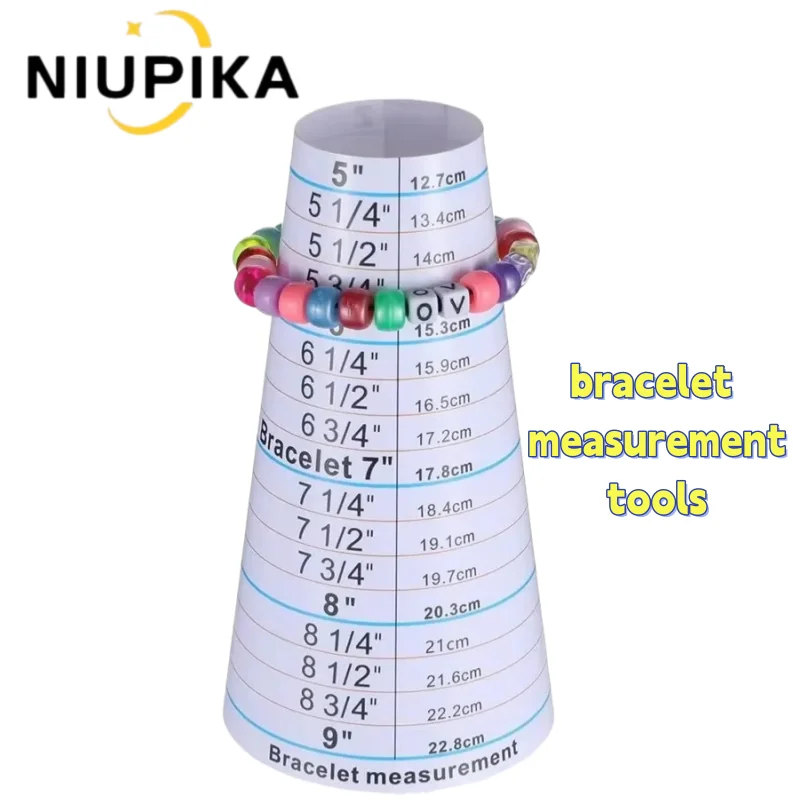 NIUPIKA Bracelet Mandrel And Bracelets Sizer Measuring Tool Wrist Size Measurement For Jewelry Necklace Stainless Ring Sizer