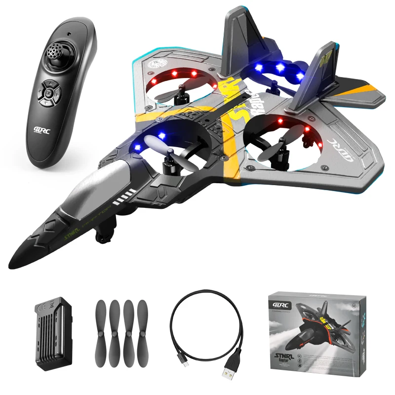 V17 RC Remote Control Airplane 2.4G Remote Control Fighter Hobby Plane Glider Airplane EPP Foam Toys RC Drone Kids Gift