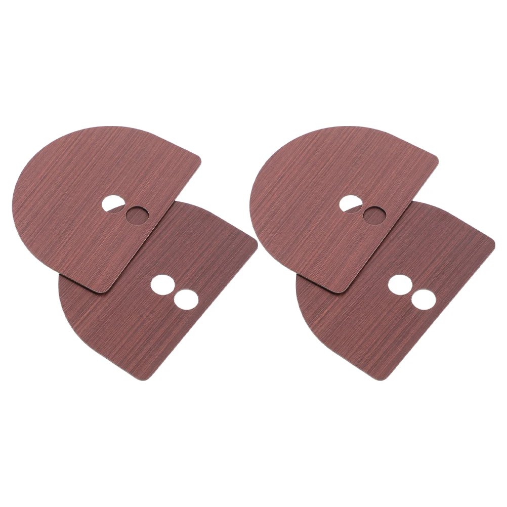 

4 Pcs Fingerprint Lock Decorative Cover Door Handle Plate Panel Zinc Alloy Deadbolt Blank