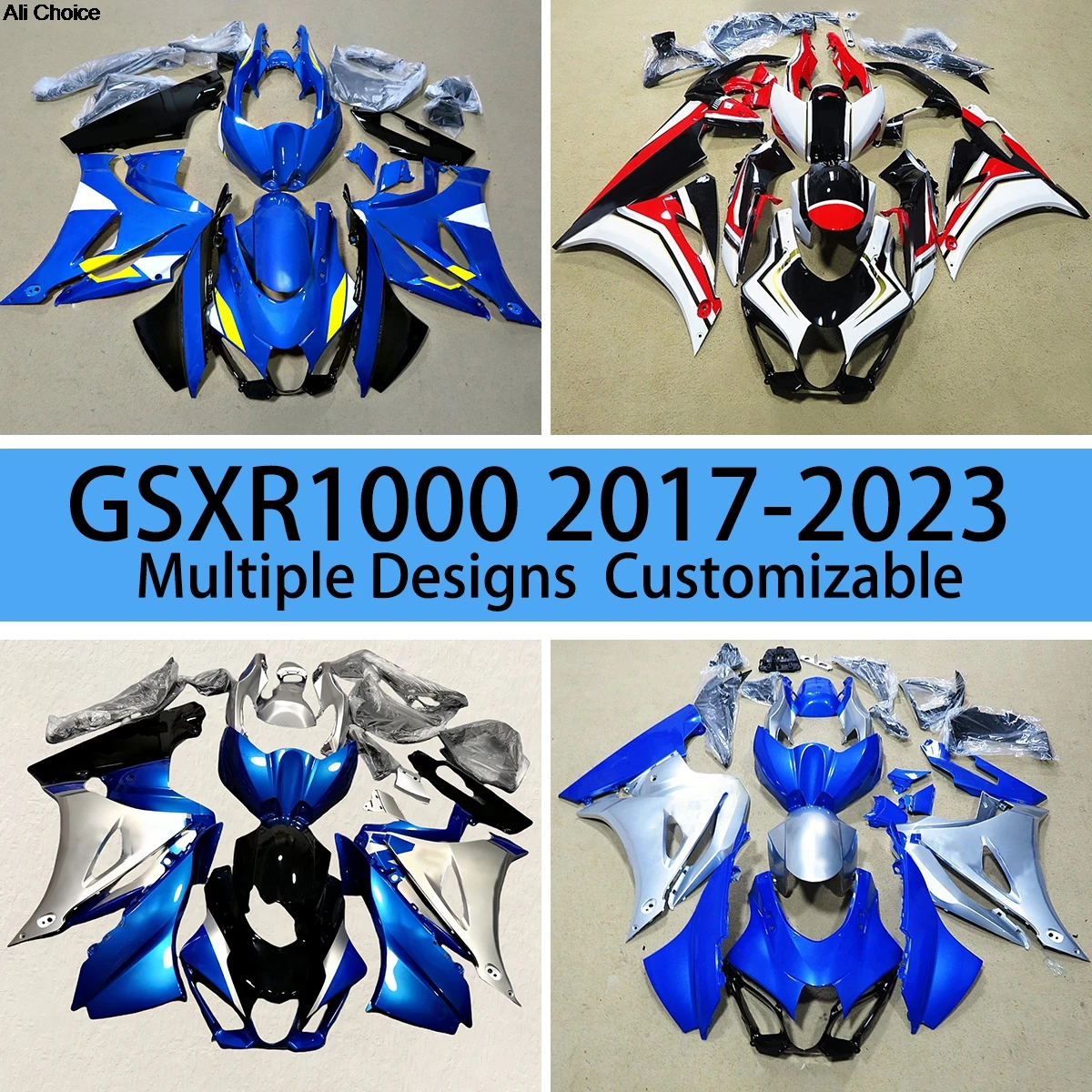 Motorcycle Fairings GSXR 1000 2017 2018 2019 2020 2021 2022 2023 Bodywork Set Fairing Kit for GSXR1000 17-23