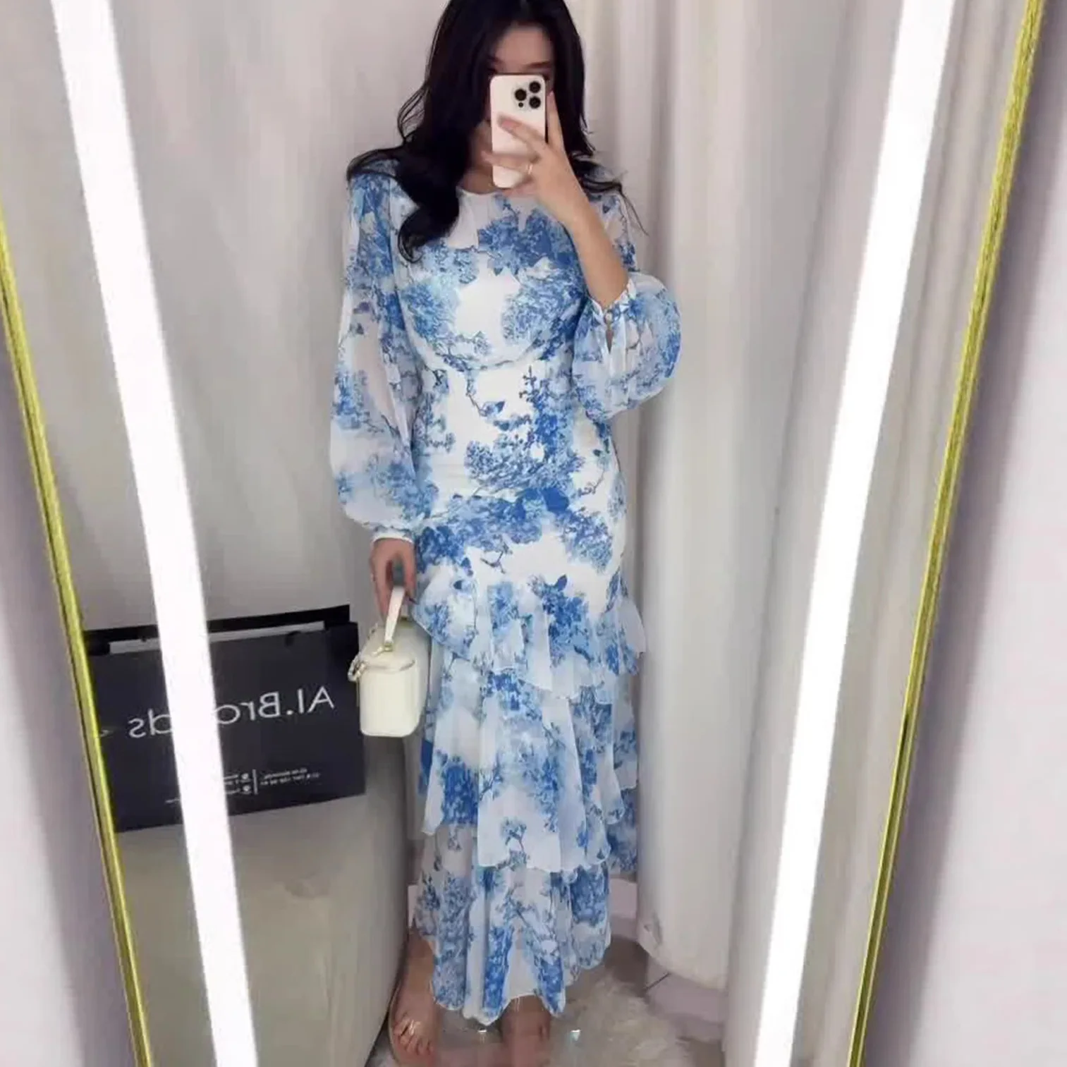 Amazon Fashion Printed Dress Dresses Floral Spring Summer Flowy Casual Maxi Dresses for Women