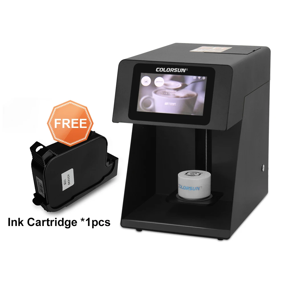 

Automatic Coffee Printer Coffee for Cake Beer Art Juice Yogurt Biscuits Printing Machine with Tablet Coffee Color