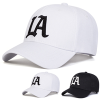 Unisex LA Letter Embroidery Baseball Caps Spring and Autumn Outdoor Adjustable Casual Hats Sunscreen Hat Sports Cap