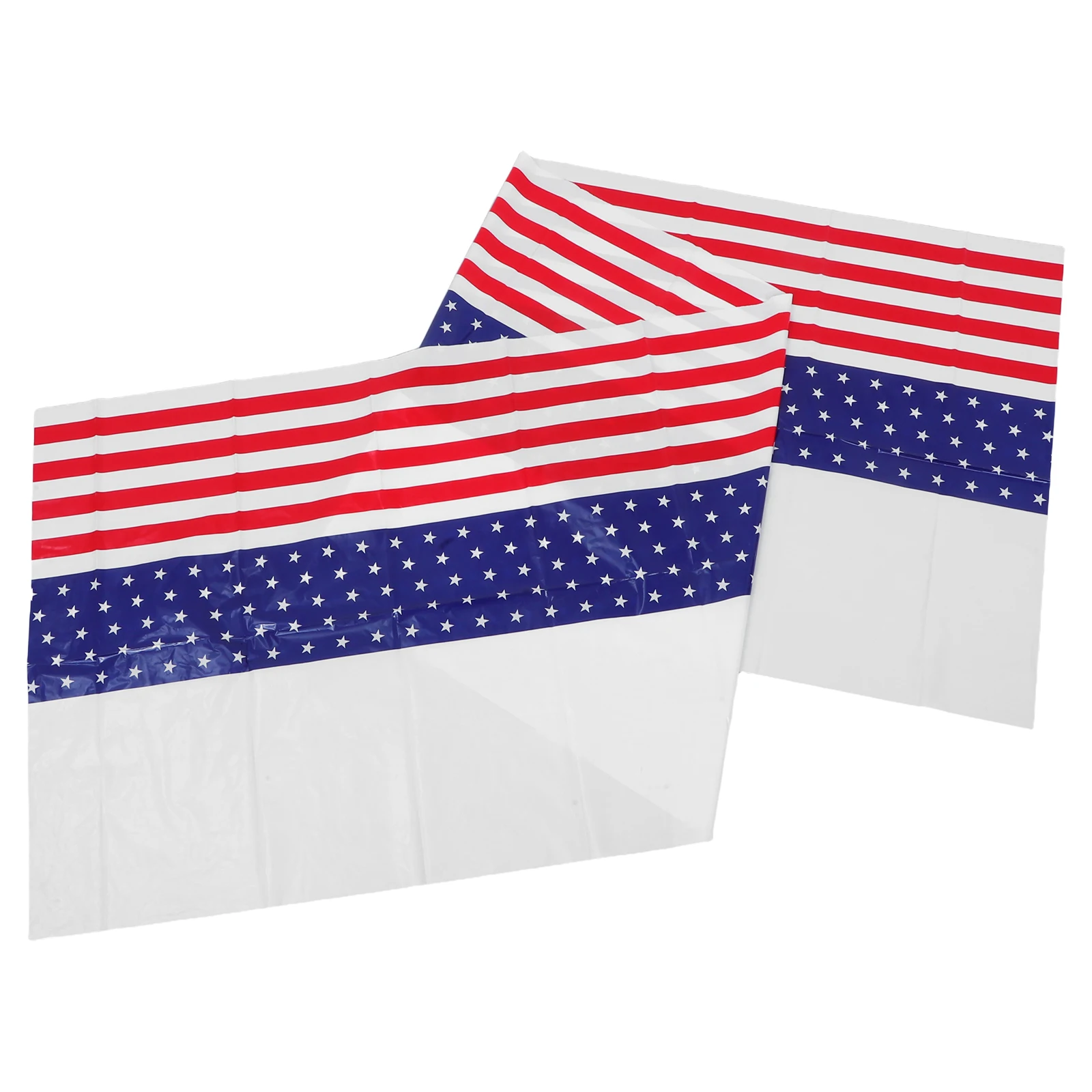 

Disposable Patriotic Tablecloth Rectangle Oilproof Decorative Dining Paper 4th July Independence Day Party Table Covers