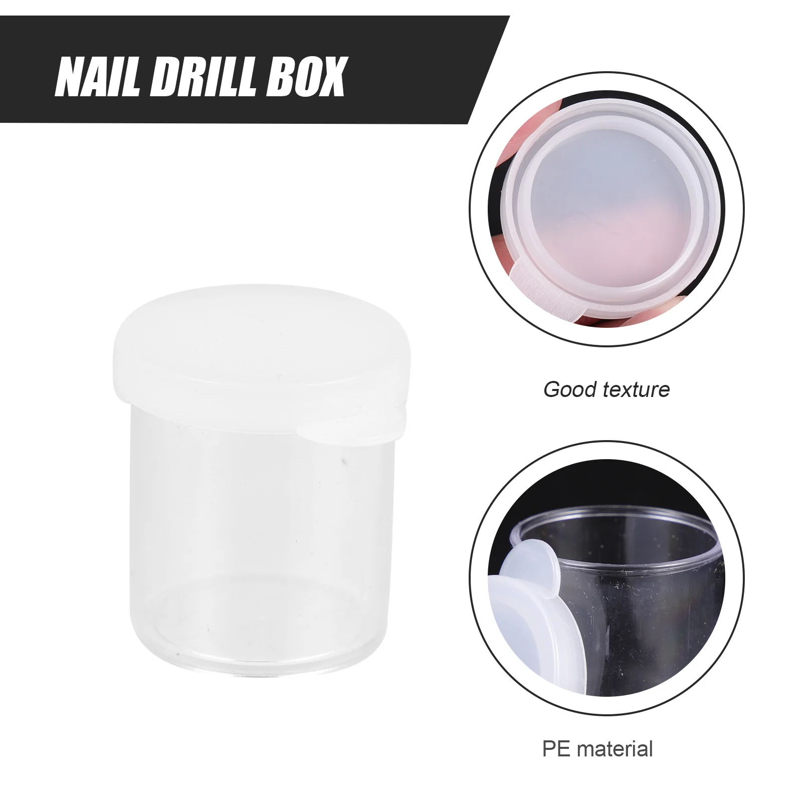 

50Pcs Mini Storage Box Individual Paint Box Clear Bead Container Nail Diamonds Holder Nail Art Organizer Case Bead Containers