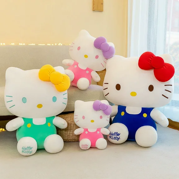 

25cm Sanrio New Dopamine Kt Cat Plush Toy, Hello Kitty Doll, Sanrio Doll Wedding Gift