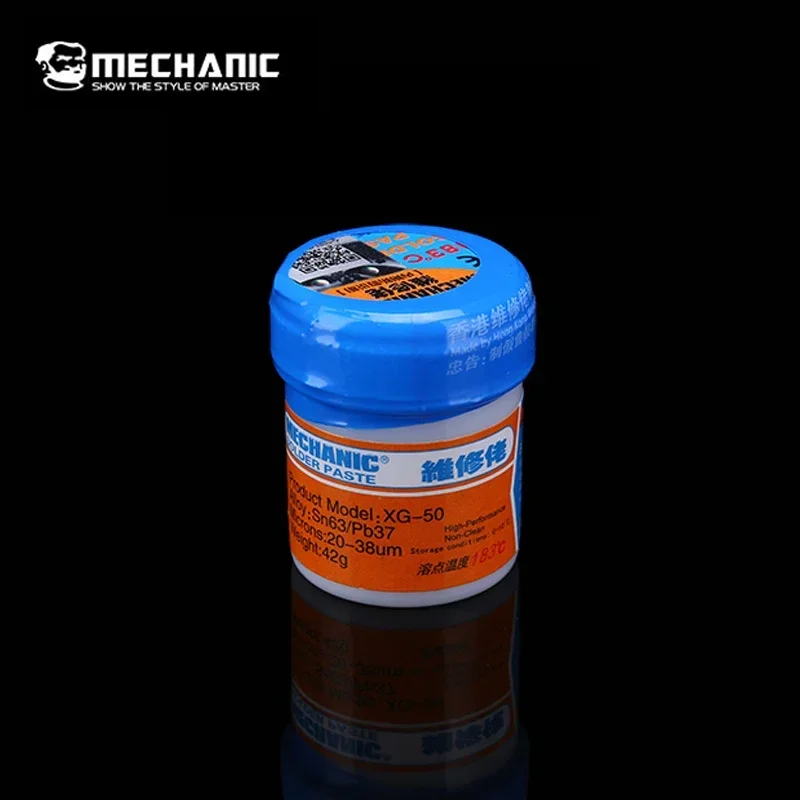 5PCS MECHANIC Sn63 XG-50 brazing SMD SMT BGA solder paste flux XG50 mobile phone repair flux melting point 183 degrees Celsius