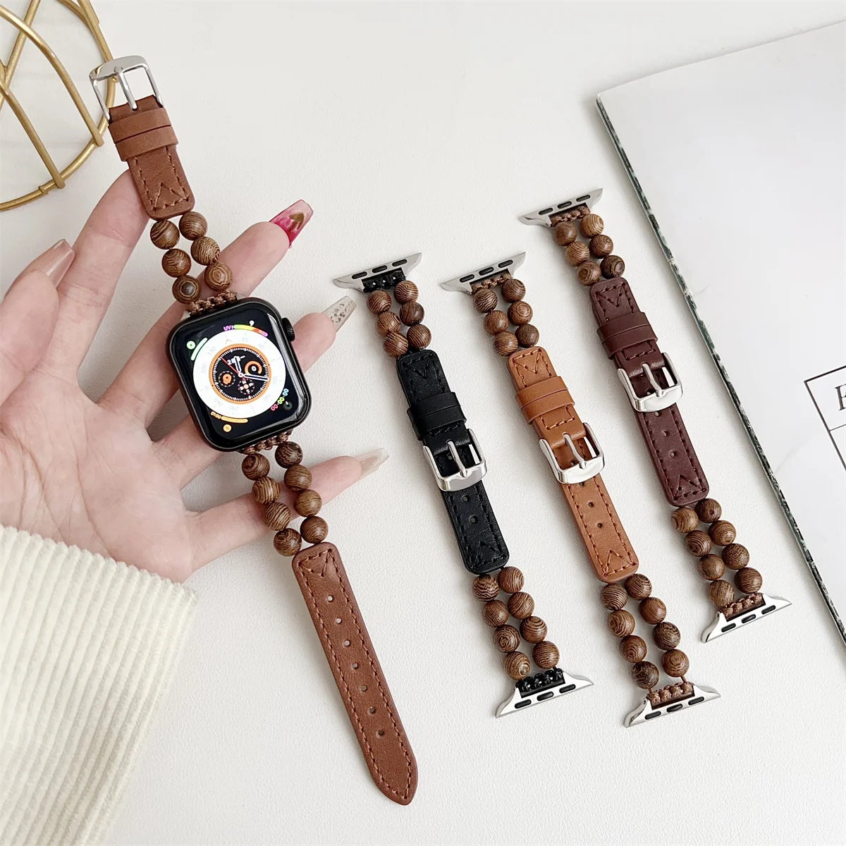 Watch Band For iWatch 42/44/45/46/49mm 38/40/41mm PU leather Fashion Watch Strap for Watch Series Ultra2 Series 10/9/8/7/6/5/4/3/2/1_voghion.com