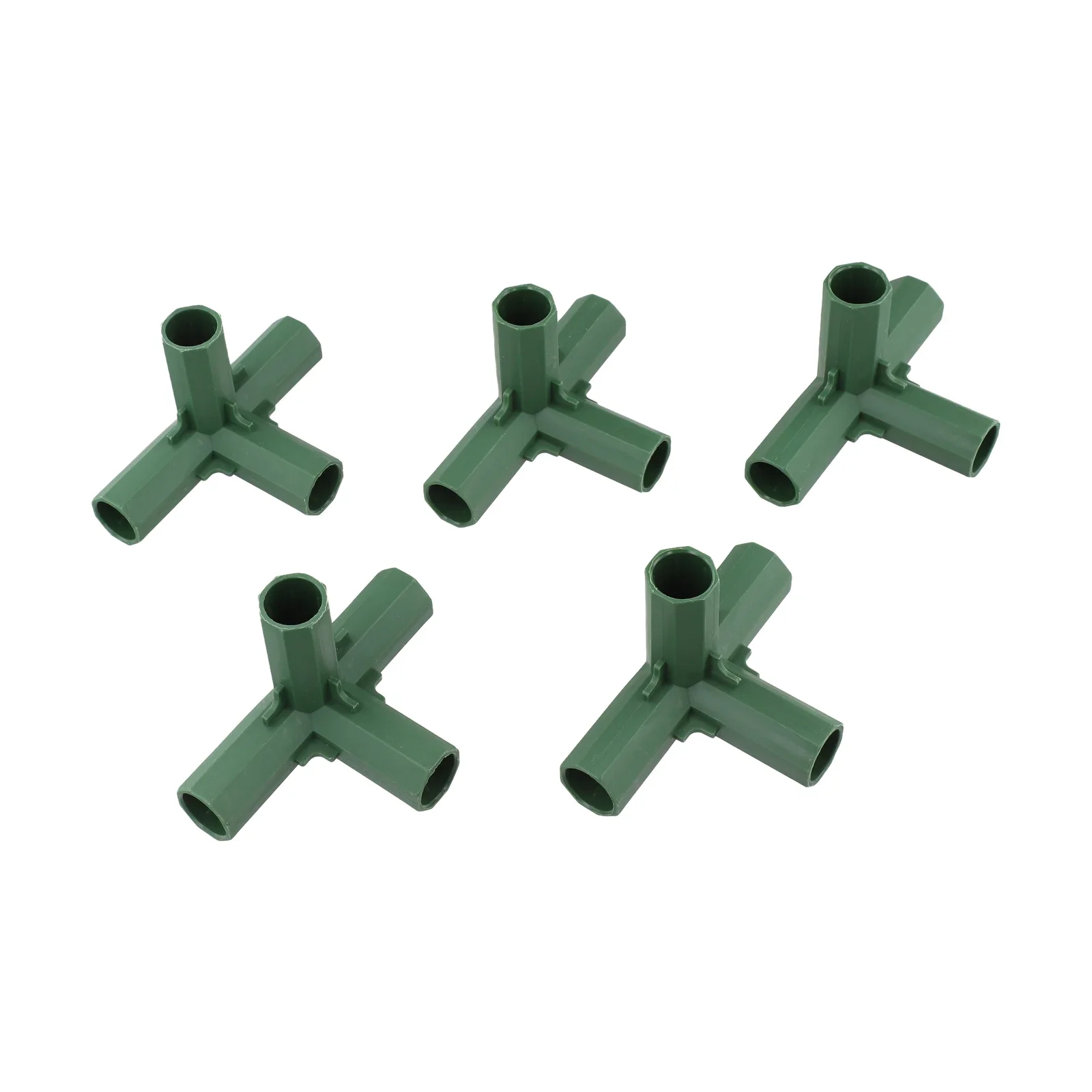

20PCS Three-Way Four-Way Five-Way Plant Flower Stand Connectors Greenhouse Frame Building Connector Plastic Fixing Fittings