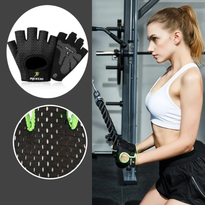Ys00100-Atmungsaktive Anti-Kokon-Radsport-Skateboard-Halbfinger-Fitness handschuhe für Männer und Frauen
