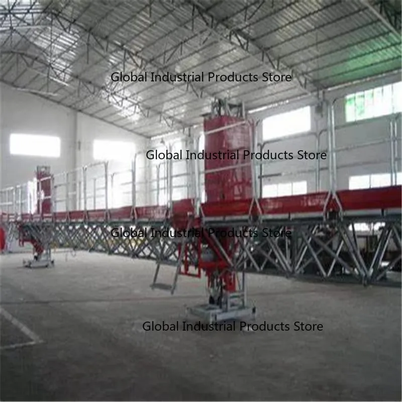 Electric Motor Mast Climbing Work Platform Galvanised forConstruction And Maintenance Lightweight Aluminum Alloy Vertical Travel