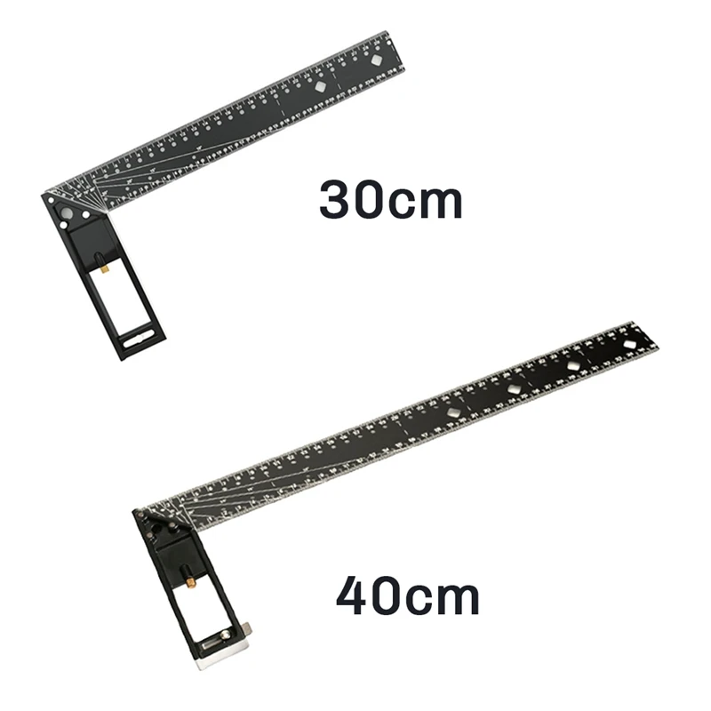 

TOP Multi Functional Right Angle Ruler 45/90 Degree Hole Angle Ruler Positioning Marking Angle Ruler Woodworking Tool