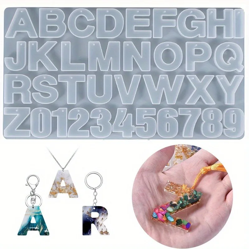 English Letter Silicone Mold Plug-in Blessing Message Display Table Scented Plaster Mould Home Decorative Accessory