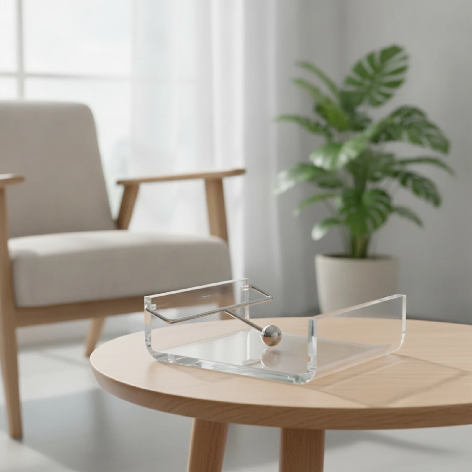 Acrylic Napkin Holder Practical Napkin Tray Tissue Dispenser Elegant Decorative for Dining Table, Kitchen Countertop