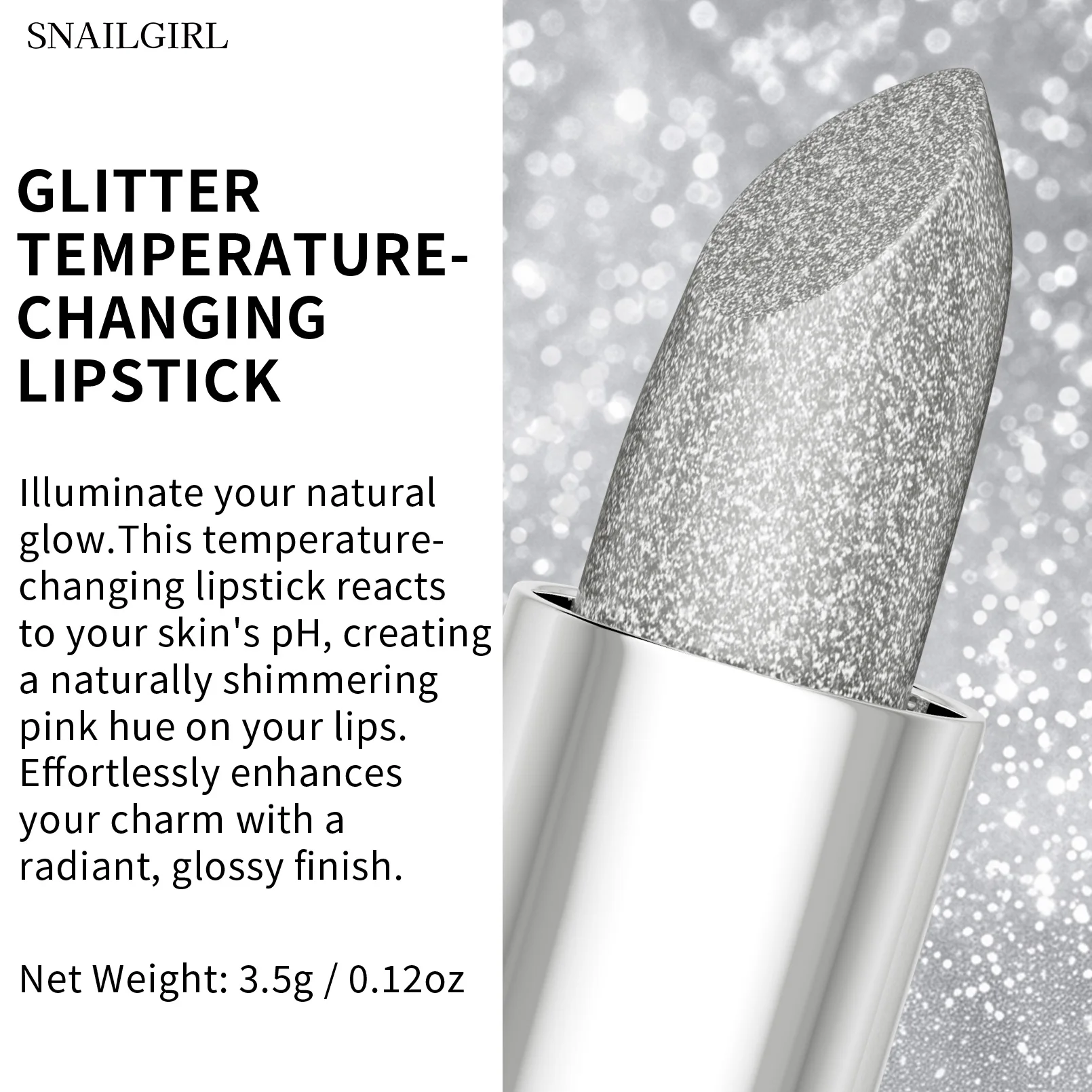 Rouge à lèvres à paillettes à couleur changeante, imperméable, hydratant, longue durée, velours mat, teinte rouge rose, maquillage Sexy pour les lèvres