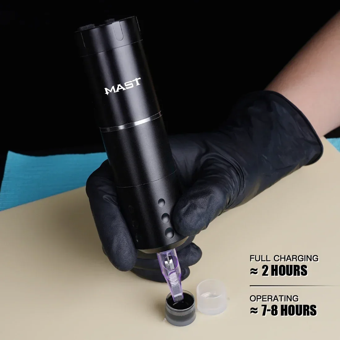 MAST A1 Mini máquina de tatuaje rotativa inalámbrica profesional para cartuchos de maquillaje permanente bolígrafos de tatuaje inalámbricos para